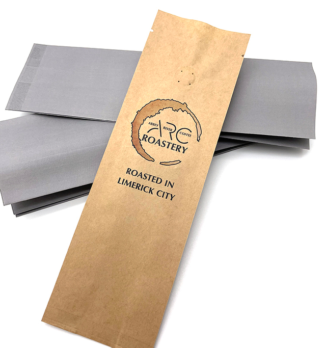 المصنع مباشرة مخصص كيس فول القهوة الجانب مجمعة رباعية ختم كيس أكياس القهوة ورقة البني مع صمام