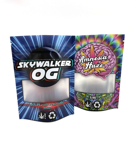 رائحة إثبات حقيبة Gummies Candy Sugar Food Packaging الأكياس الرقمية المطبوعة الأكياس المطبوعة 3.5G مع سستة ونافذة