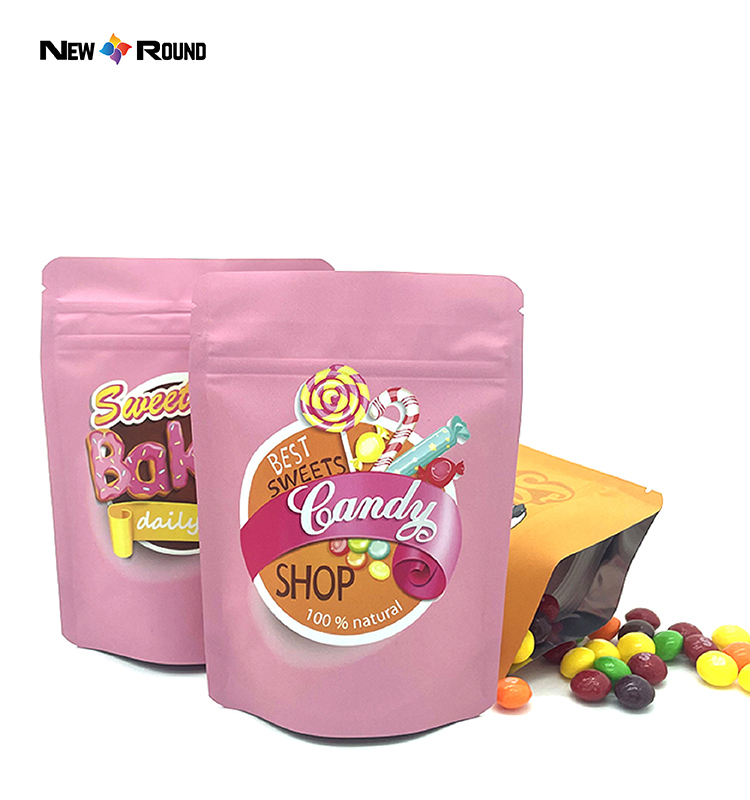 صديقة للبيئة مخصصة الألومنيوم احباط الرمز البريدي قفل Ziplock الوقوف الحقائب حقيبة