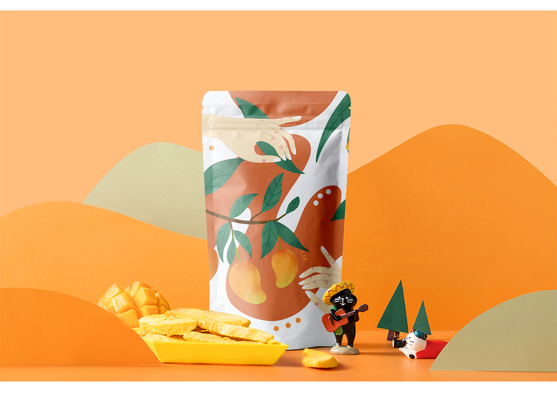 تغليف الفاكهة المجففة العضوية