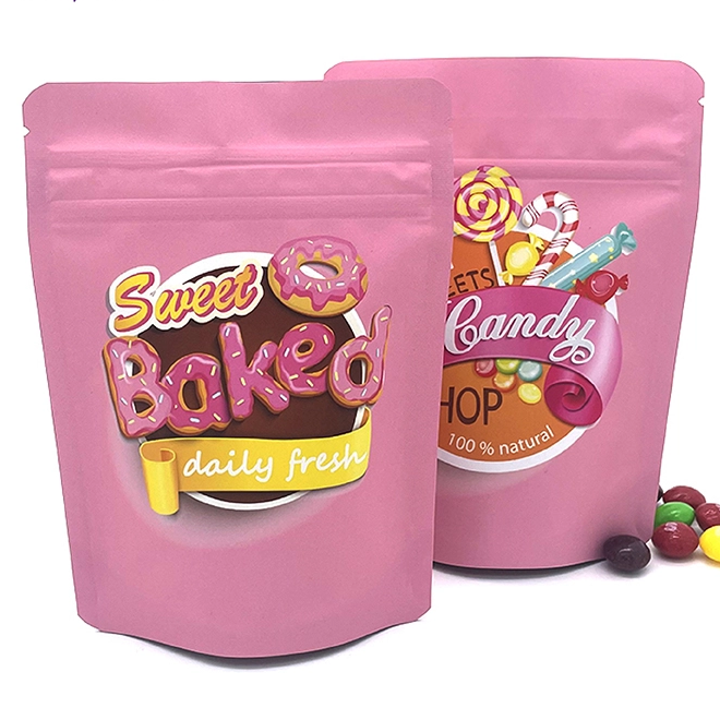 صديقة للبيئة مخصصة الألومنيوم احباط الرمز البريدي قفل Ziplock الوقوف الحقائب حقيبة